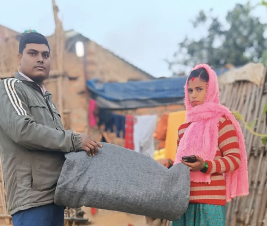 नेपाल रेडक्रस सोसाइटी पाल्ही उप-शाखा द्वारा कम्बल वितरण