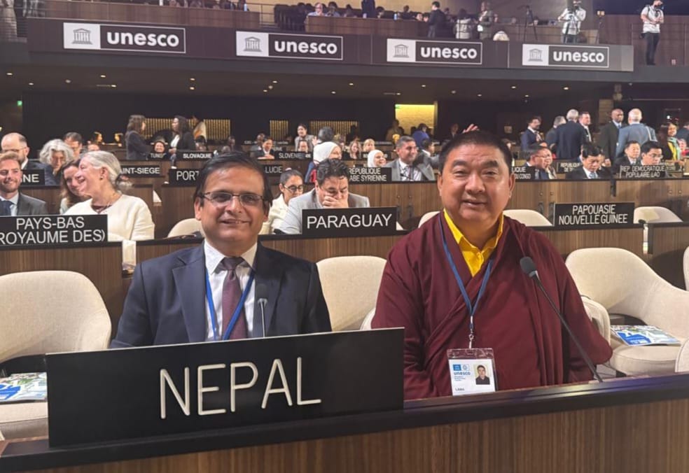 तिलौराकोटलाई विश्व सम्पदा सूचीमा सूचीकृत गराउन मन्त्री पाण्डे र कार्यकारी उपाध्यक्ष डा. लामा फ्रान्समा