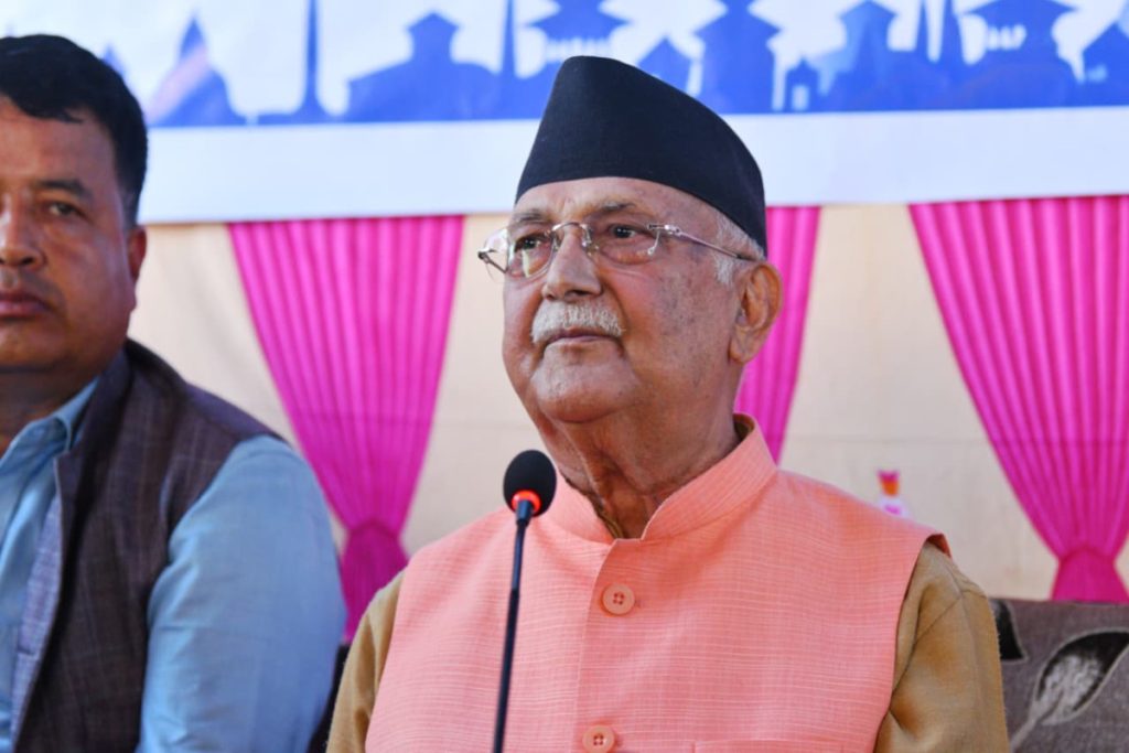 एमालेले मात्रै देशलाई सही बाटोमा फर्काउन सक्छः ओली