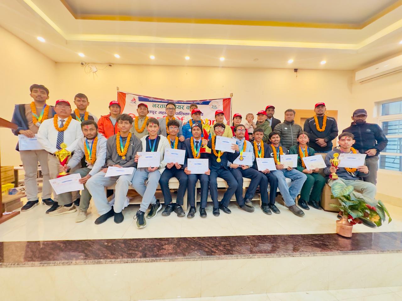 भरतपुर मेयर कप बुद्धिचाल प्रतियोगिता सम्पन्न