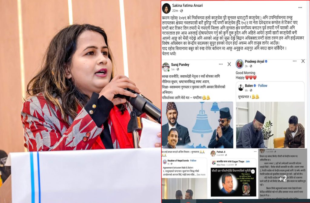 फातुमा खातुनको फेसबुक स्टाटसले सुनवल कांग्रेसभित्रको अवसरवाद उजागर