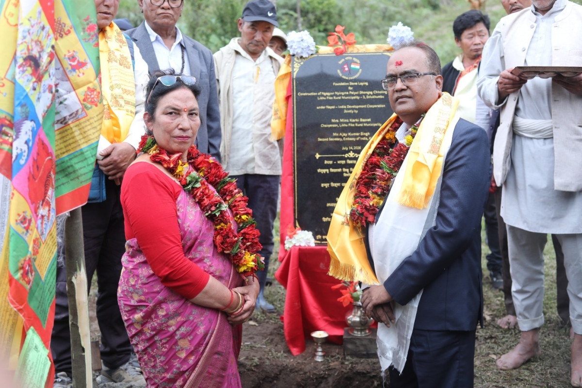 सोलुखुम्बुमा भारतीय सहयोगमा ‘ङग्युर ञिङ्मा पल्युल दोङग क्षोलिङ्ग’ गुम्बाको शिलान्यास